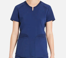 Load image into Gallery viewer, Women 5-Pocket Notch Neck Scrub Top
